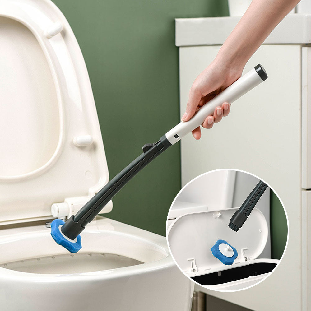 Detergente per scopino usa e getta a parete con testina 8/16/24 pezzi  spazzola per la pulizia del bagno con manico lungo accessori per wc -  AliExpress