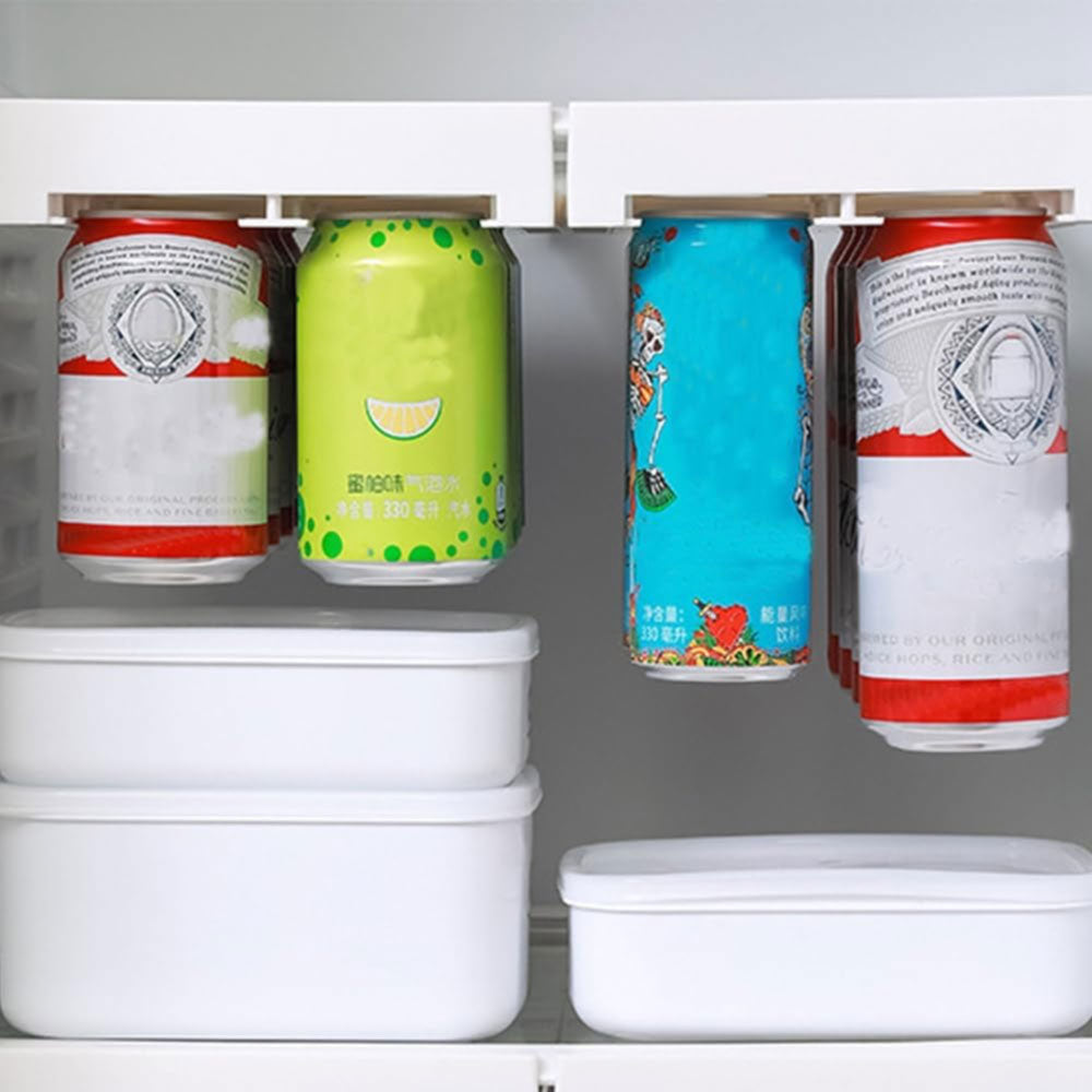 Portabottiglie portabottiglie cucina distanziatore strato frigorifero  Organizer ripiano universale per bottiglie lattine frigo in metallo scaffale