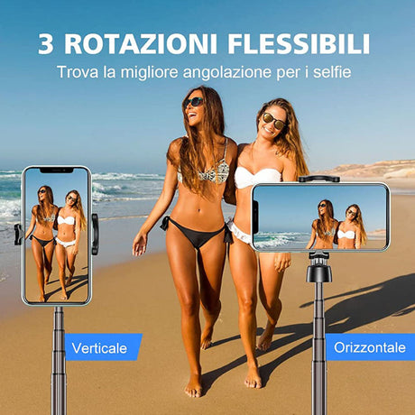 Selfie Stick Tripod, asta selfie treppiede con telecomando wireless