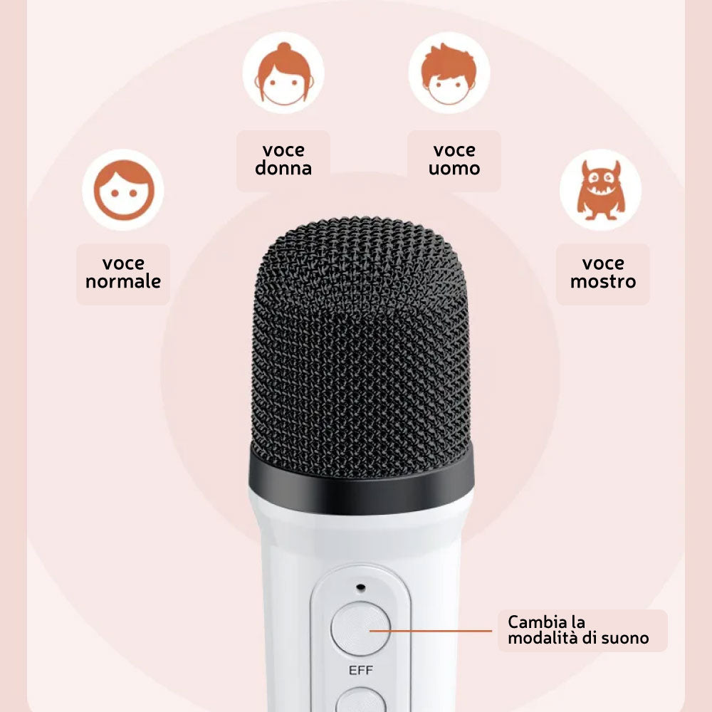 Vocal Vibe macchina per karaoke All-in-One Bluetooth 5.3