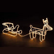 Babbo Natale slitta con renna Decorazione LED
