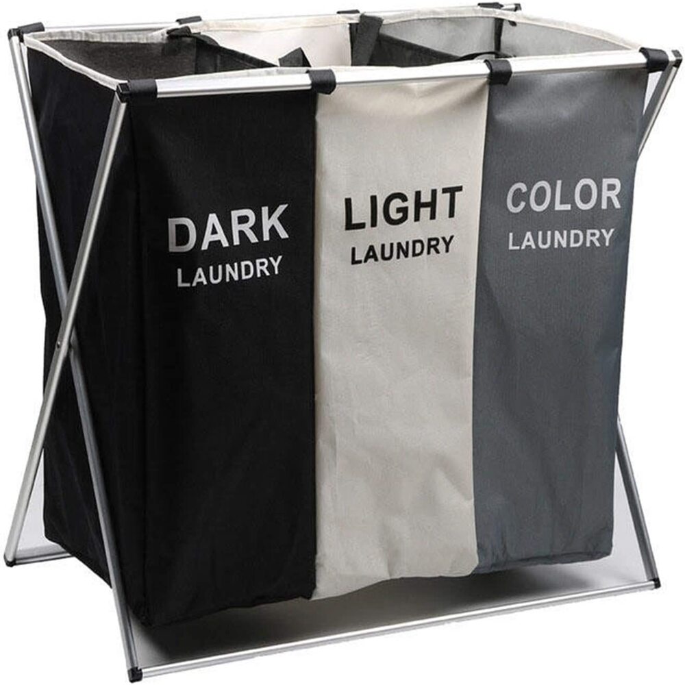 3 compartment laundry basket – FLR International