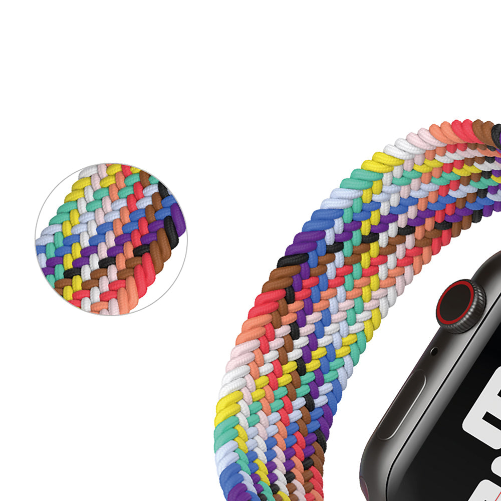 Cinturino Smartwatch Nylon in loop arcobaleno