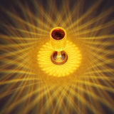 Crystal Lampada 2 effetto circolare touch