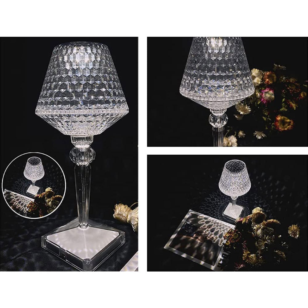 Design Lamp in cristallo touch senza fili