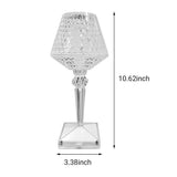Design Lamp in cristallo touch senza fili