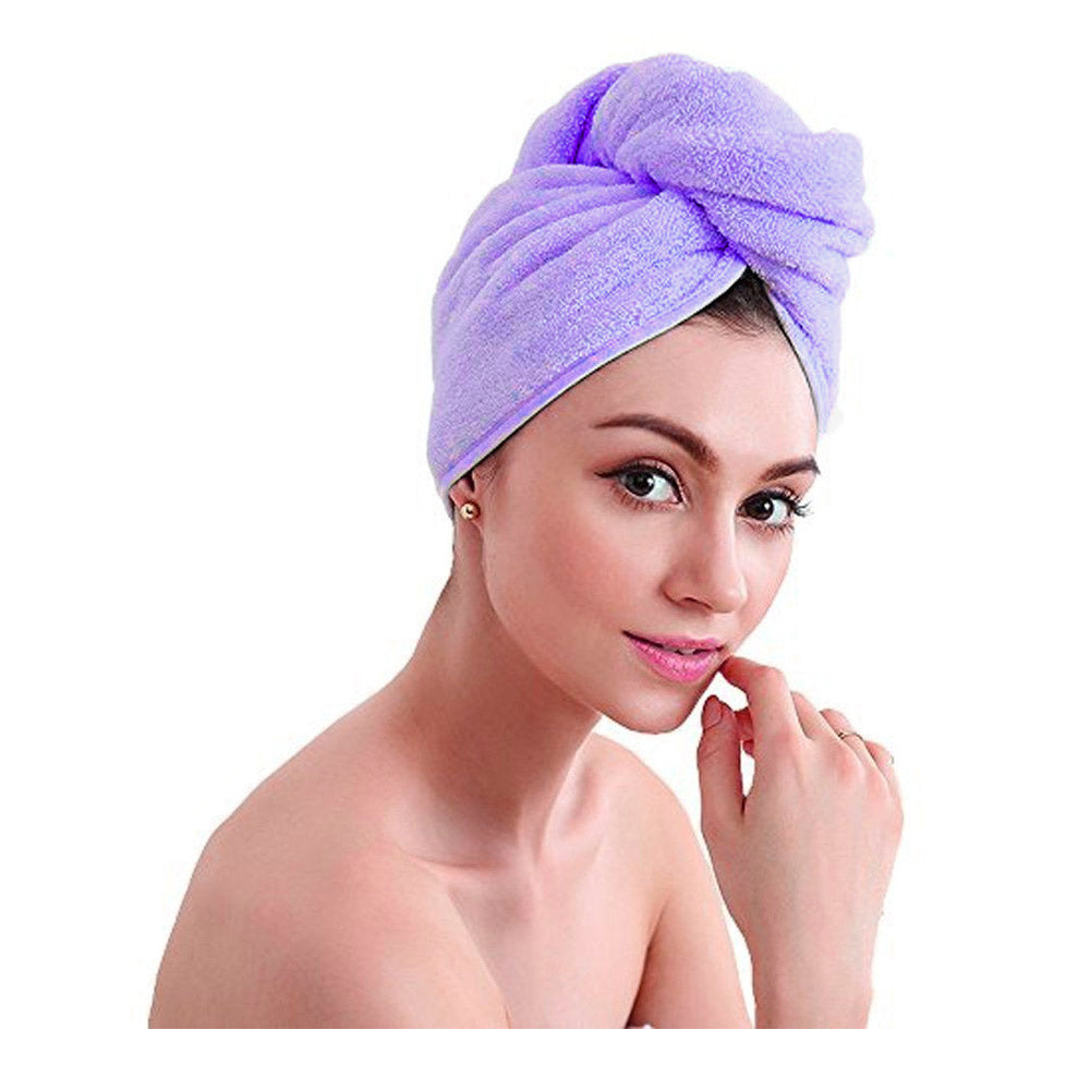 Dry Hair asciugamano per capelli con bottone – FLR International