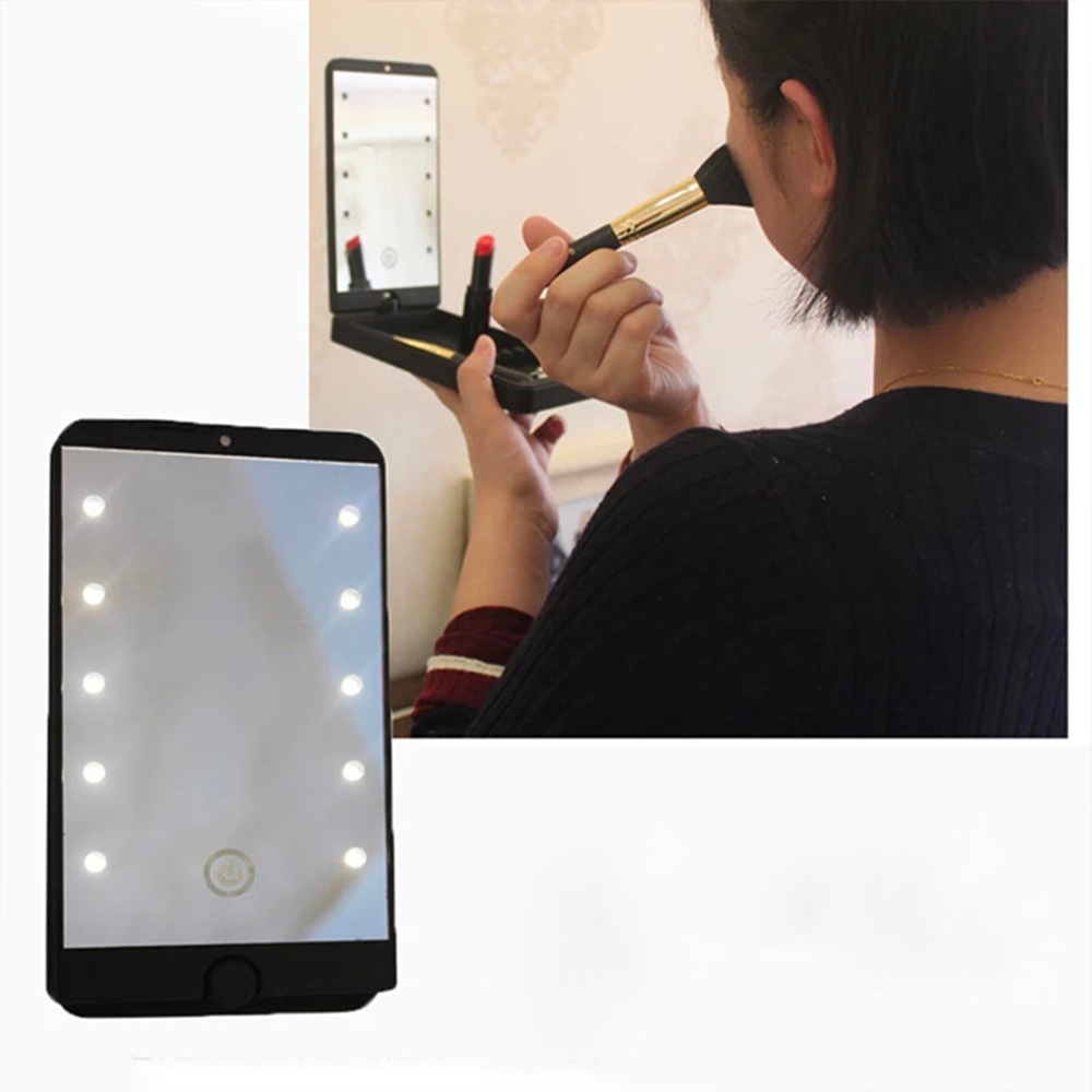 GlamBox specchio per il trucco portatile con luci a LED