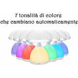 Lampada Led fungo da scrivania 7 colori touch