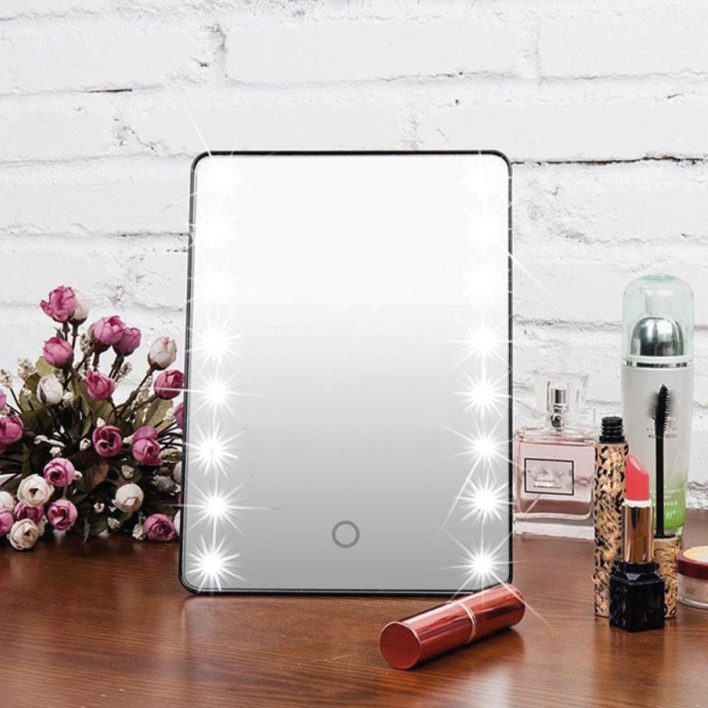 GlamBox specchio per il trucco portatile con luci a LED – FLR International