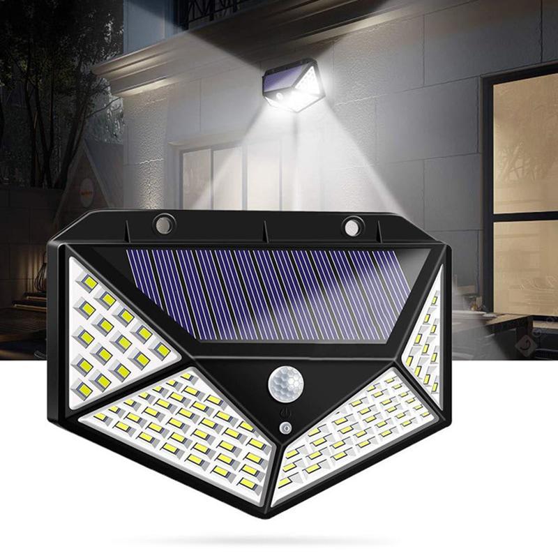 Luce Solare esterno lampada 100 Led Le luci solari aggiornate sono dotate  di 3 modalità intelligenti a scelta. – FLR International