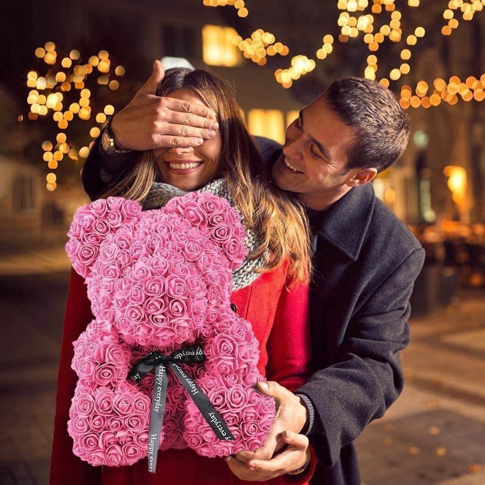 L'orsetto di rose rosse 55 cm e` il regalo unico
