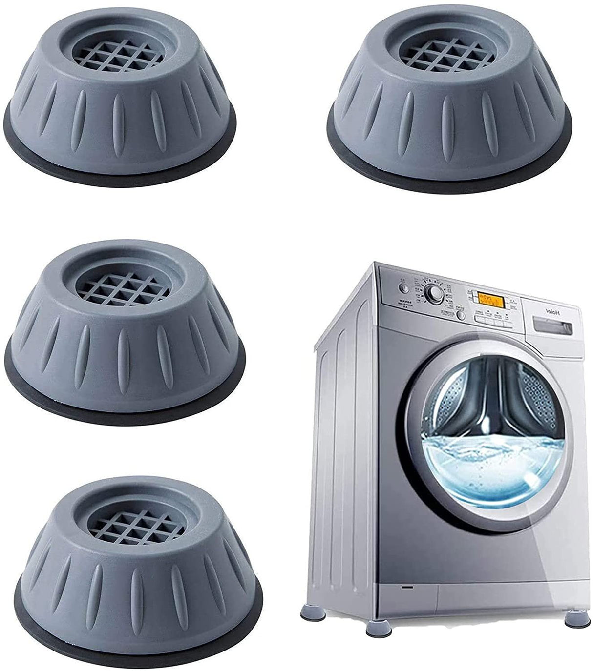 Piedini per lavatrice 4 pezzi antiscivolo e anti-vibrazione – FLR
