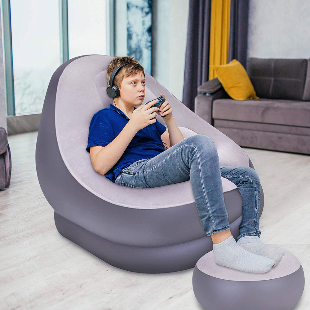 Inflatable chair with footrest – FLR International