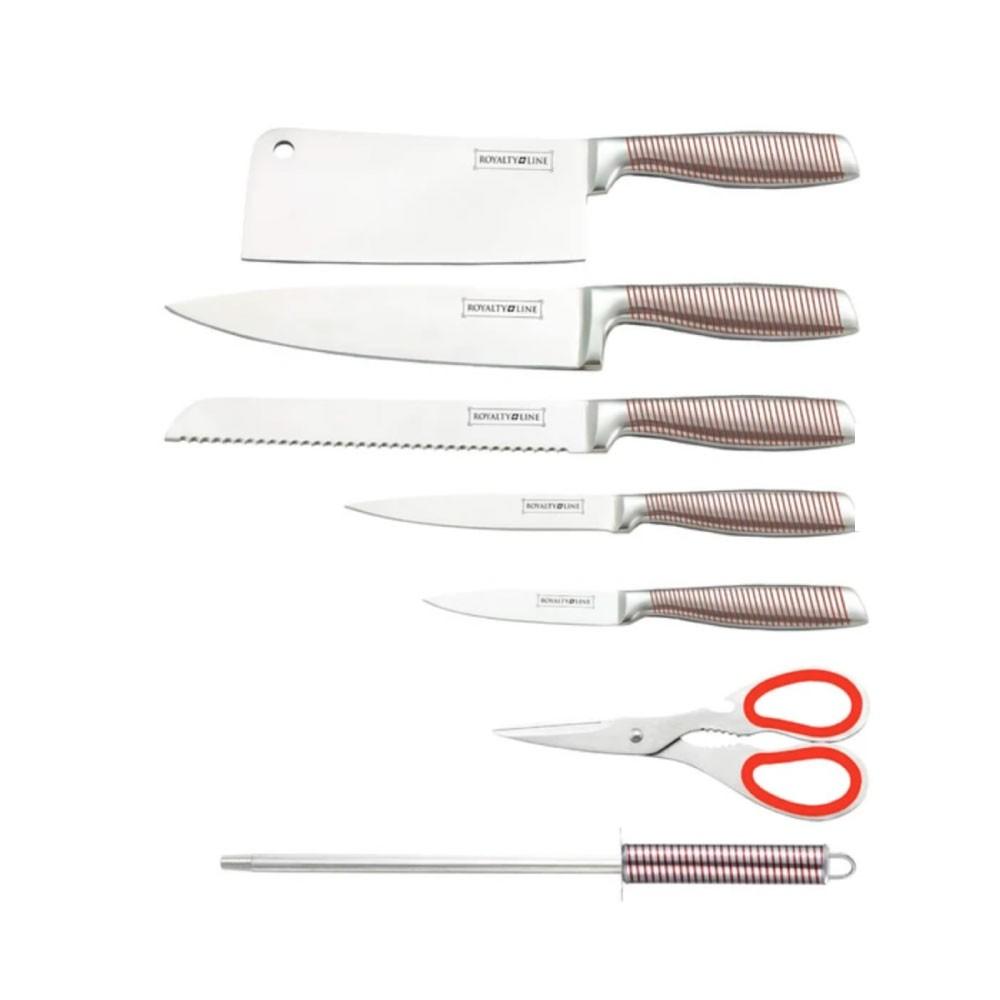 Set di 8 coltelli professionali in acciaio inox