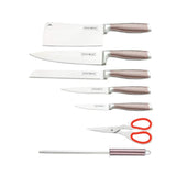 Set di 8 coltelli professionali in acciaio inox