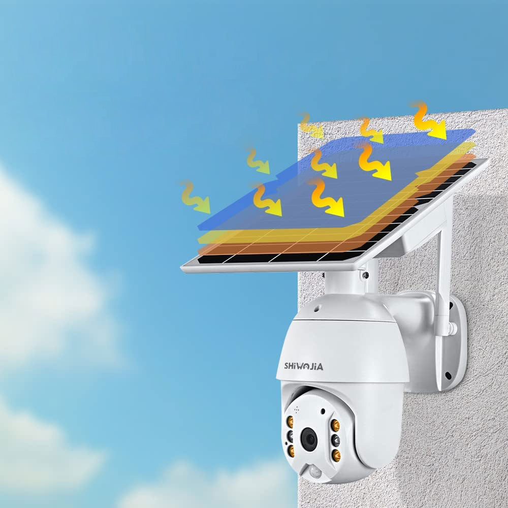 Wireless Outdoor Wifi Camera with Solar Panel 1080P
